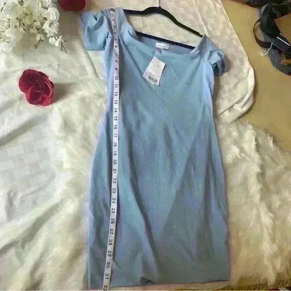 Kookai Size 2 Dusty Blue Dawn Mini Dress (NWT) - Picture 4 of 7